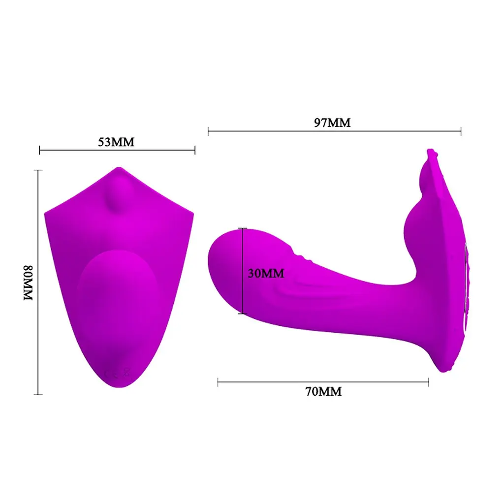 Вибратор Pretty Love Willie 9.7 см фиолетовый - фото 6