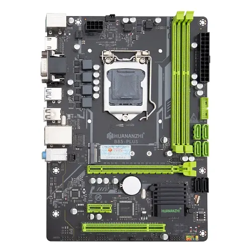Материнська плата LGA1150, Huananzhi B85-Plus-V1.5, B85, 2xDDR3, Int.Video (CPU), 4xSATA3 / 2xSATA2, 1xPCI-E 3.0 x16, 1xPCI-E 2.0 x1, 1xPCI, Audio 5.1, GLan, 4xUSB 3.0 / 6xUSB 2.0, VGA/HDMI, Micro ATX - фото 2