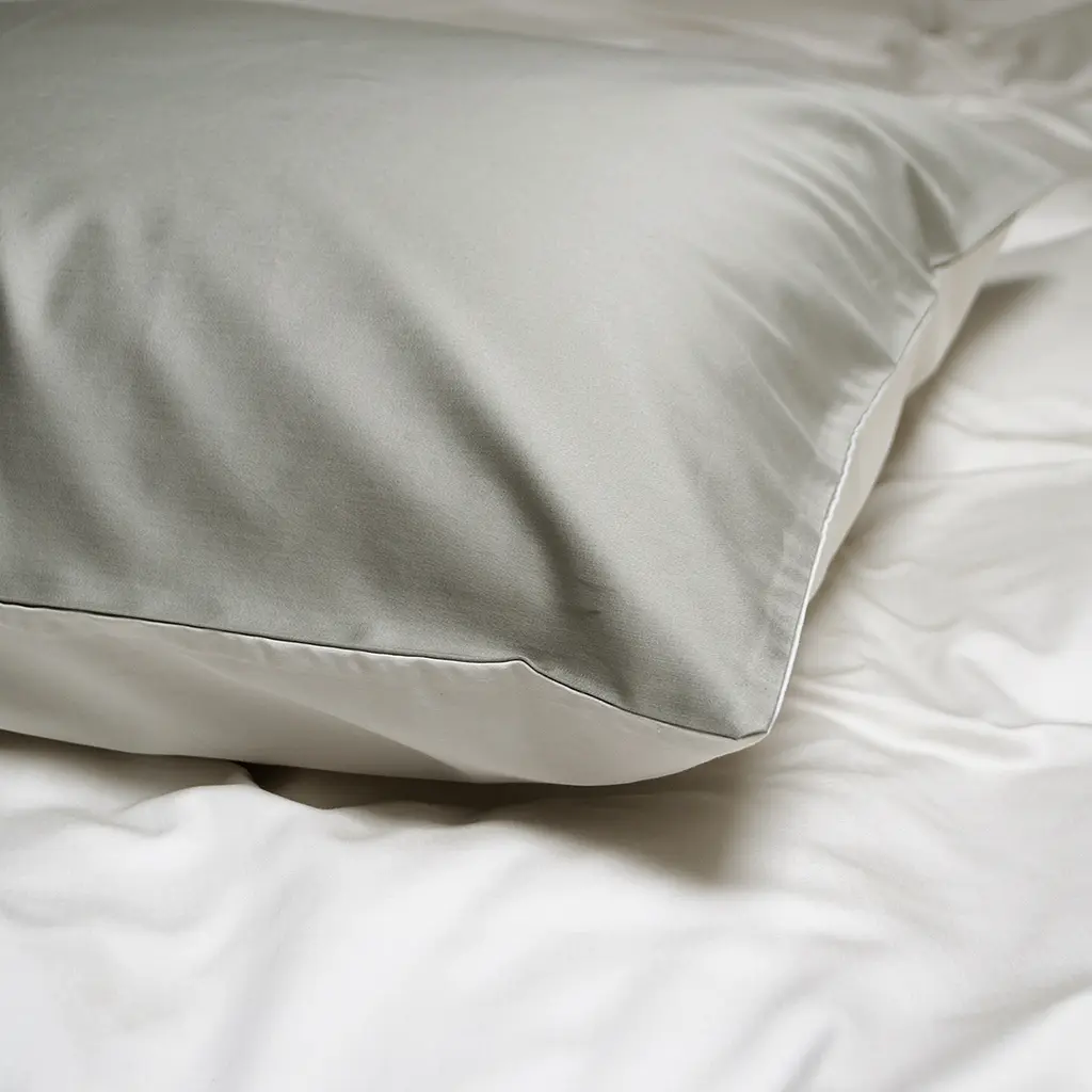 Наволочки сатин premium 300ТС Lotus Home - Florida оливковый 50x70 (2 шт) - фото 2