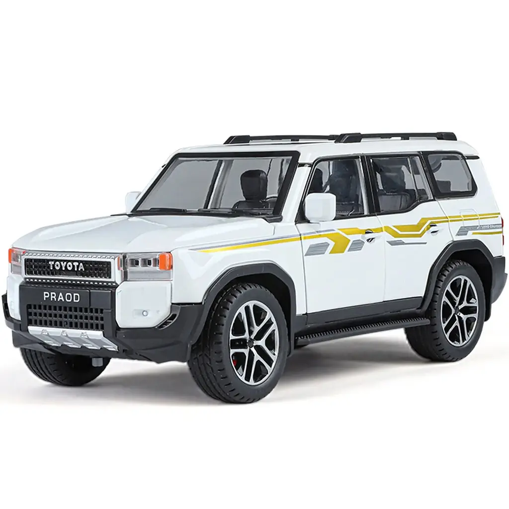 Колекційна металева модель автомобіля АвтоЕксперт Toyota Land Cruiser Prado J250 з інерцією, світлом та звуком 1:24  - фото 6