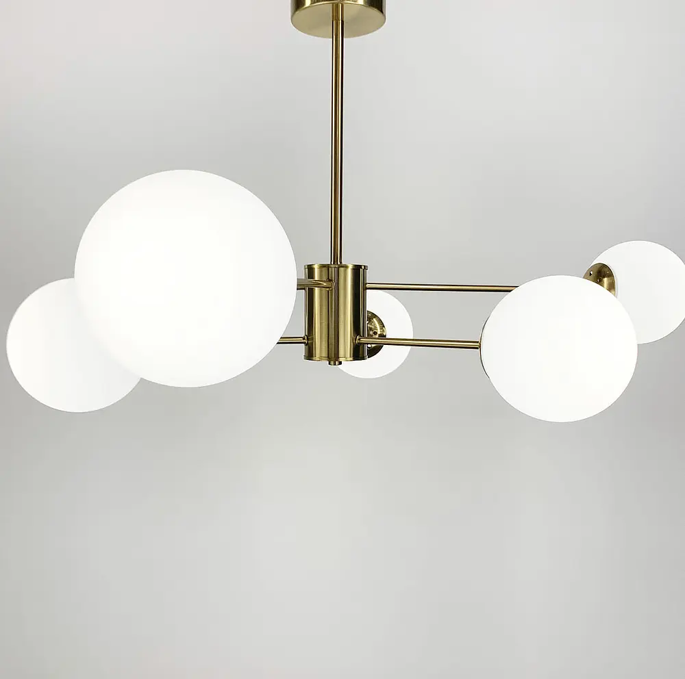 Потолочная люстра Right Selection на 6 плафонов Line.F CD 111/6 AB - фото 4