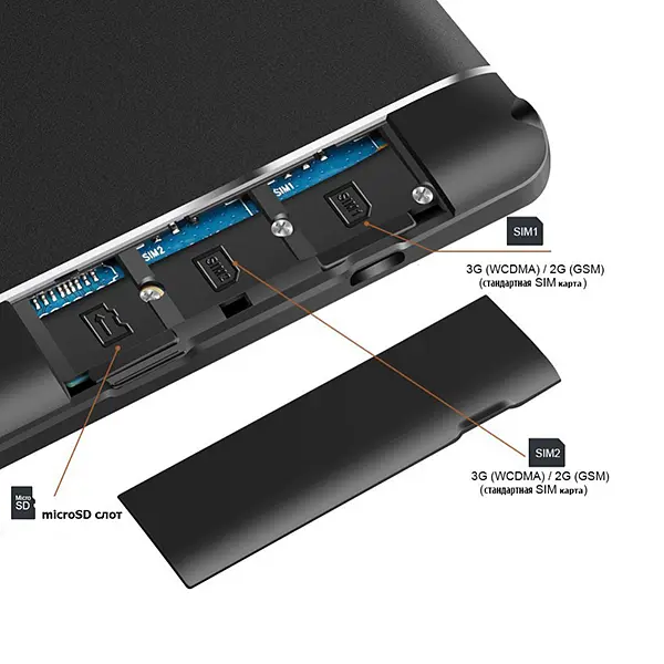 Планшет-телефон Adronix MT116 2/16GB Black (Lite) - фото 8