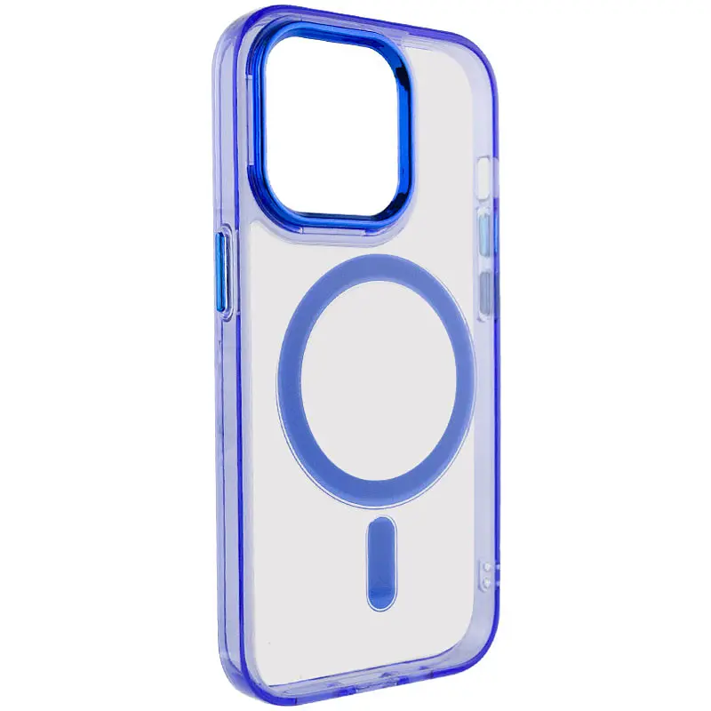 Чохол TPU Iris with MagSafe для Apple iPhone 14 Pro Max (6.7) Синій - фото 2