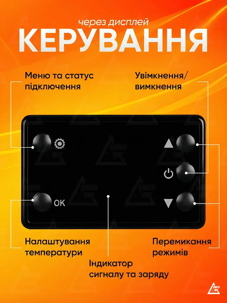 Автономний дизельний обігрівач 12В 8кВт повітряний з пультом ДУ і LCD дисплеєм, Дизельний обігрівач салону (4077697392) - фото 8