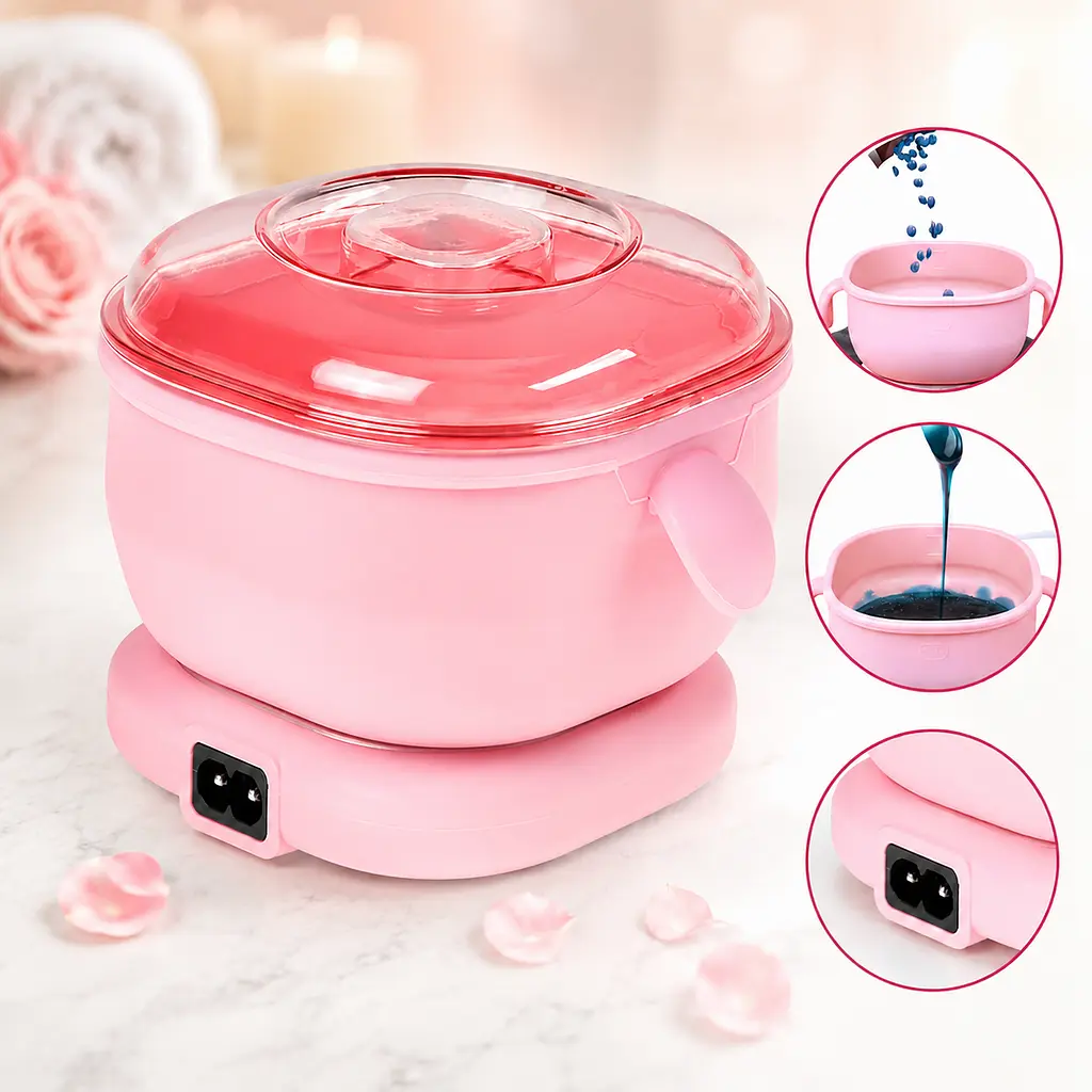 Апарат для нагрівання воску Wax kettle / Комплектний силіконовий воскоплав AND651 / Воскоплав із силіконовою чашею 400мл - фото 5