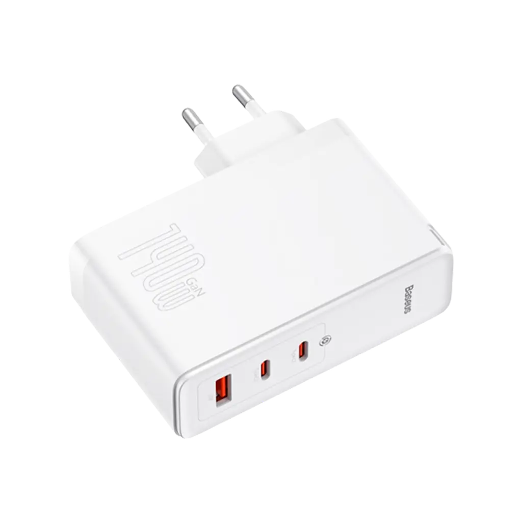 Сетевое зарядное устройство для Baseus GaN5 Pro 3 порта 1*USB + 2*Type-C 140 W (CCGP100202) белый - фото 2
