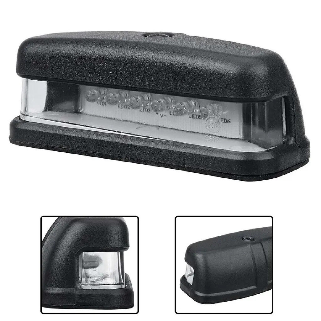 LED Підсвічування Номери універсальні 6 діодів IP67 49 х 111 х 40 мм 2 шт. (PZD-0022) - фото 2