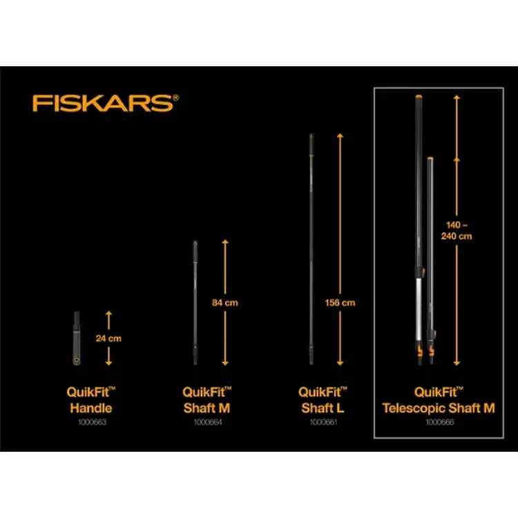 Держак Fiskars QuikFit середній телескопічний (1000666) - фото 4