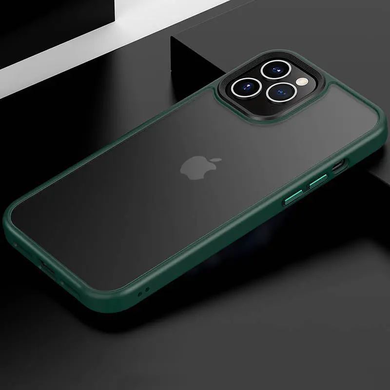 TPU+PC чохол Metal Buttons для Apple iPhone 12 Pro / 12 6.1" Зелений, TPU+PC - фото 2