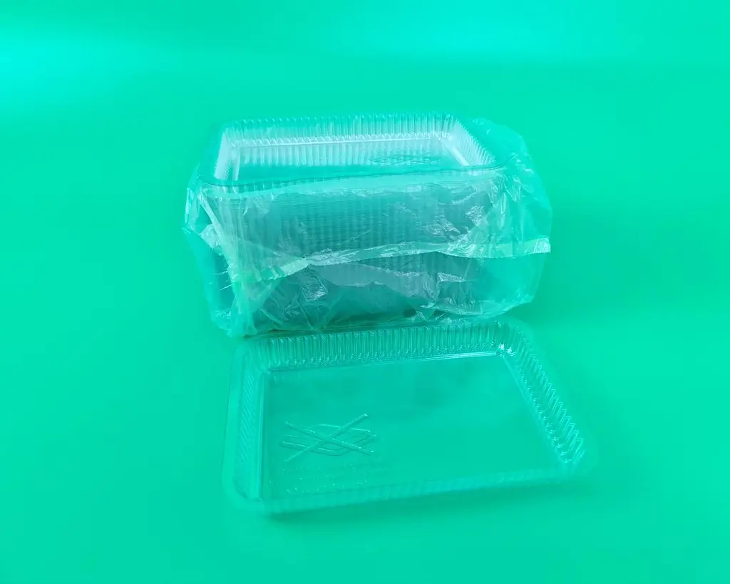 Кришка з PET-пластику для алюмінієвого контейнера SP74L/SP64L, 100 шт, прямокутна для зберігання та доставки їжі - фото 2