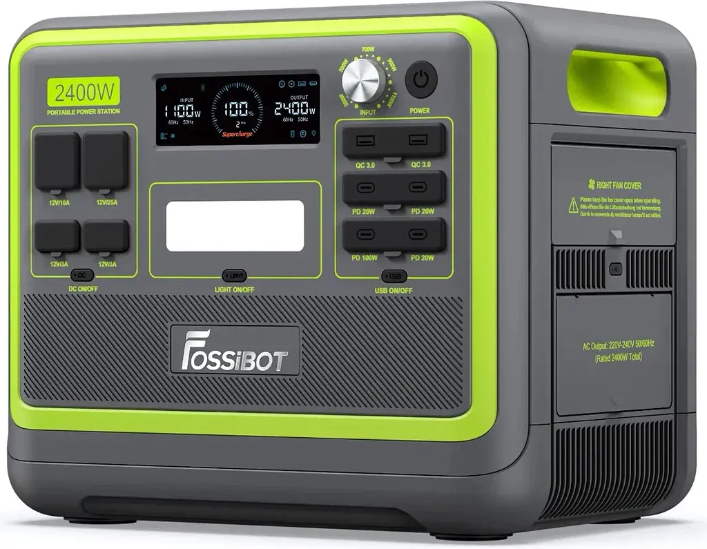 Зарядная станция Fossibot F2400 Green - фото 2