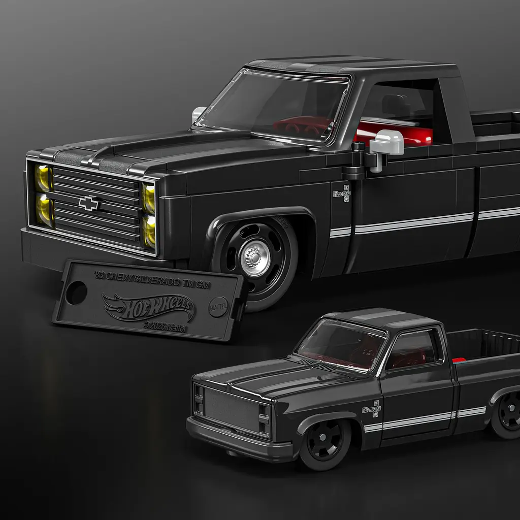 Машинка-конструктор Mattel Brick Shop Chevy '83 Silverado серії Speed (JKG42) - фото 7