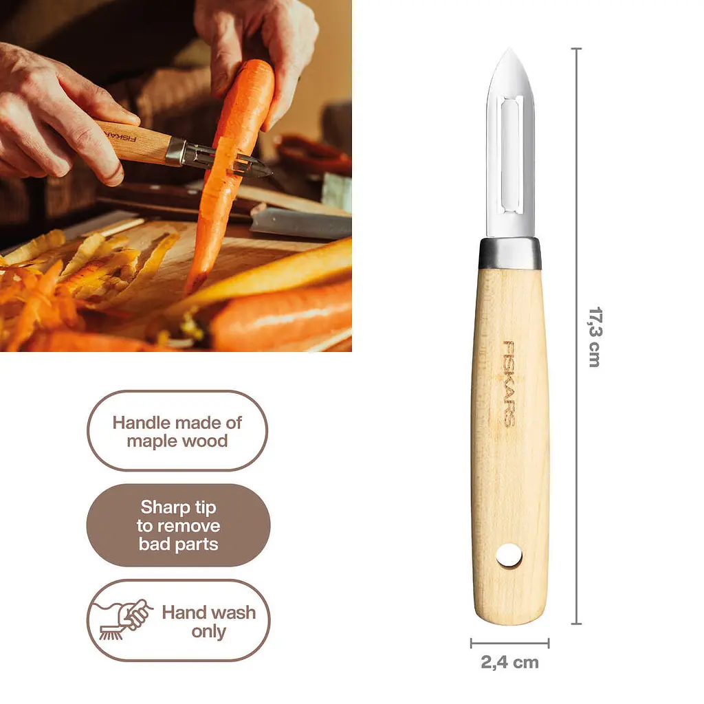 Овочечистка Fiskars Folken з фіксованим лезом (1075683) - фото 6