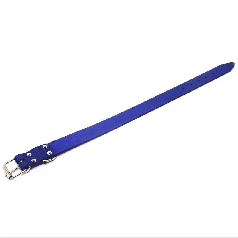 Нашийник для собак Zoo-hunt ОТ Кісточка шкіряний тиснений фіолетовий 3,0/41-51 см - фото 3