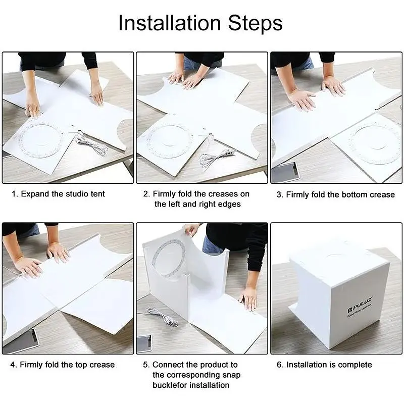 Лайткуб (фотобокс) Puluz PU5030 31x31х32 см - фото 5