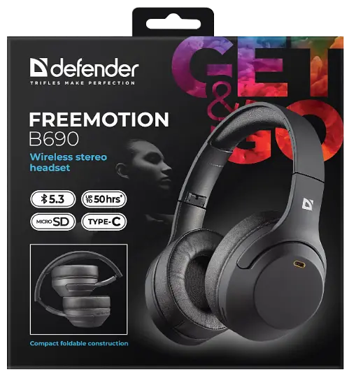 Гарнітура Defender FreeMotion B690 Bluetooth Black (63690) - фото 9