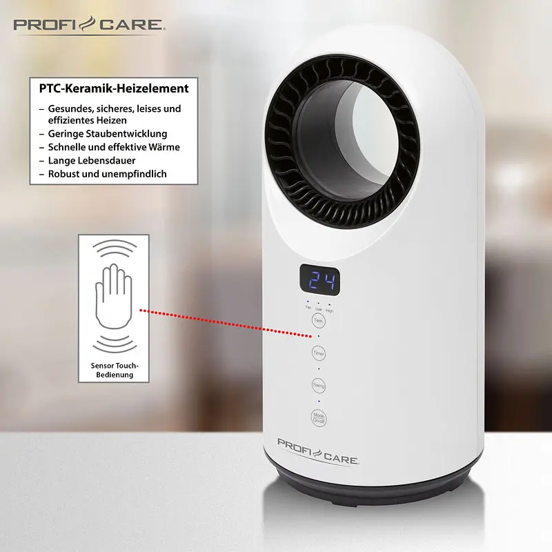 Тепловентилятор керамічний Profi Care PC-HL 3086 - фото 5