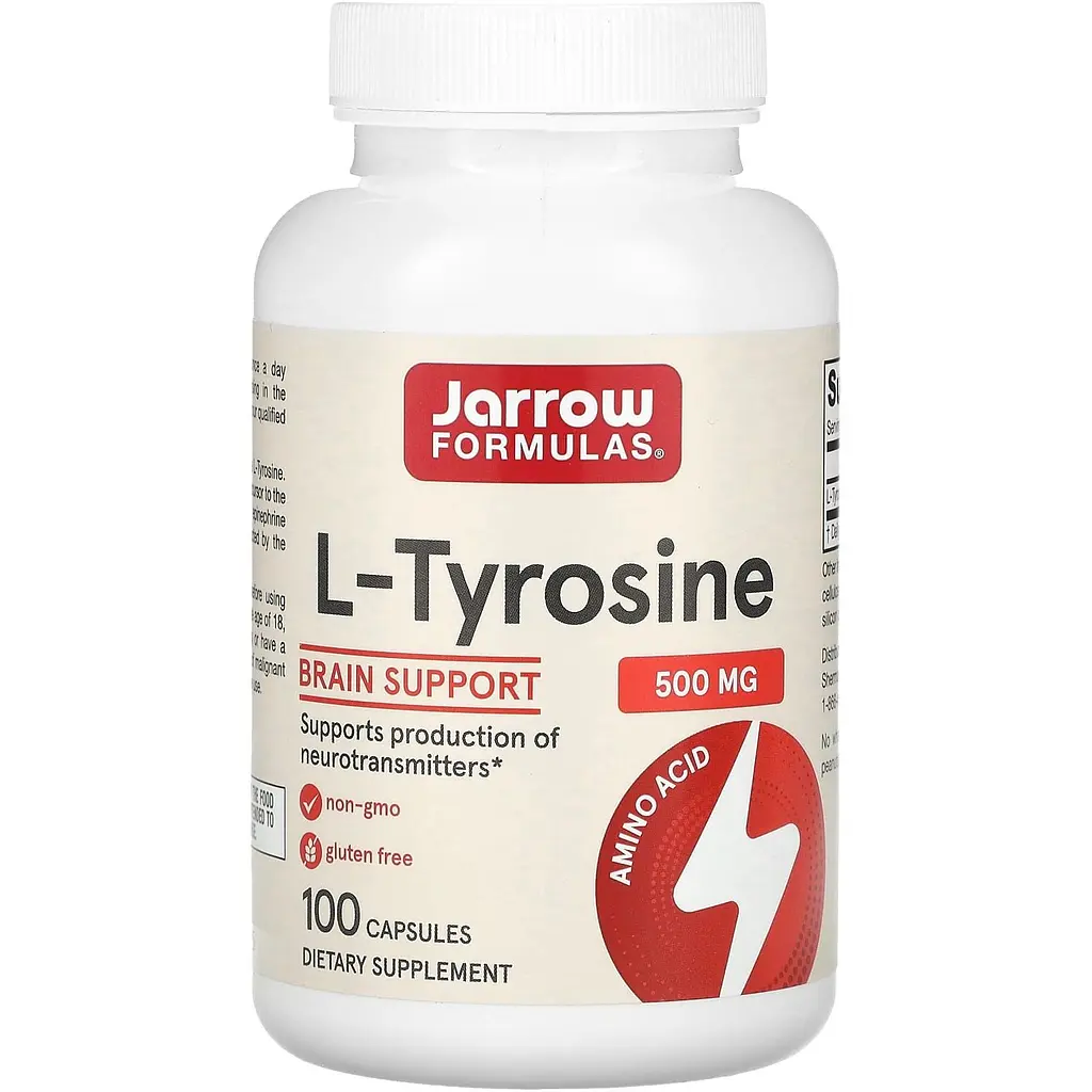 Тирозин Jarrow Formulas L-Tyrosine 500 мг 100 капсул - фото 1