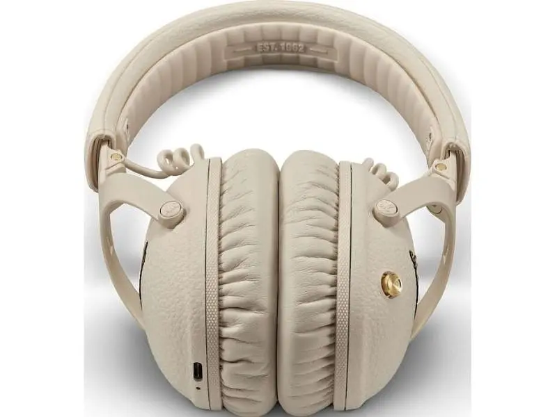 Навушники з мікрофоном Marshall Monitor III A.N.C Cream (1009077) - фото 4