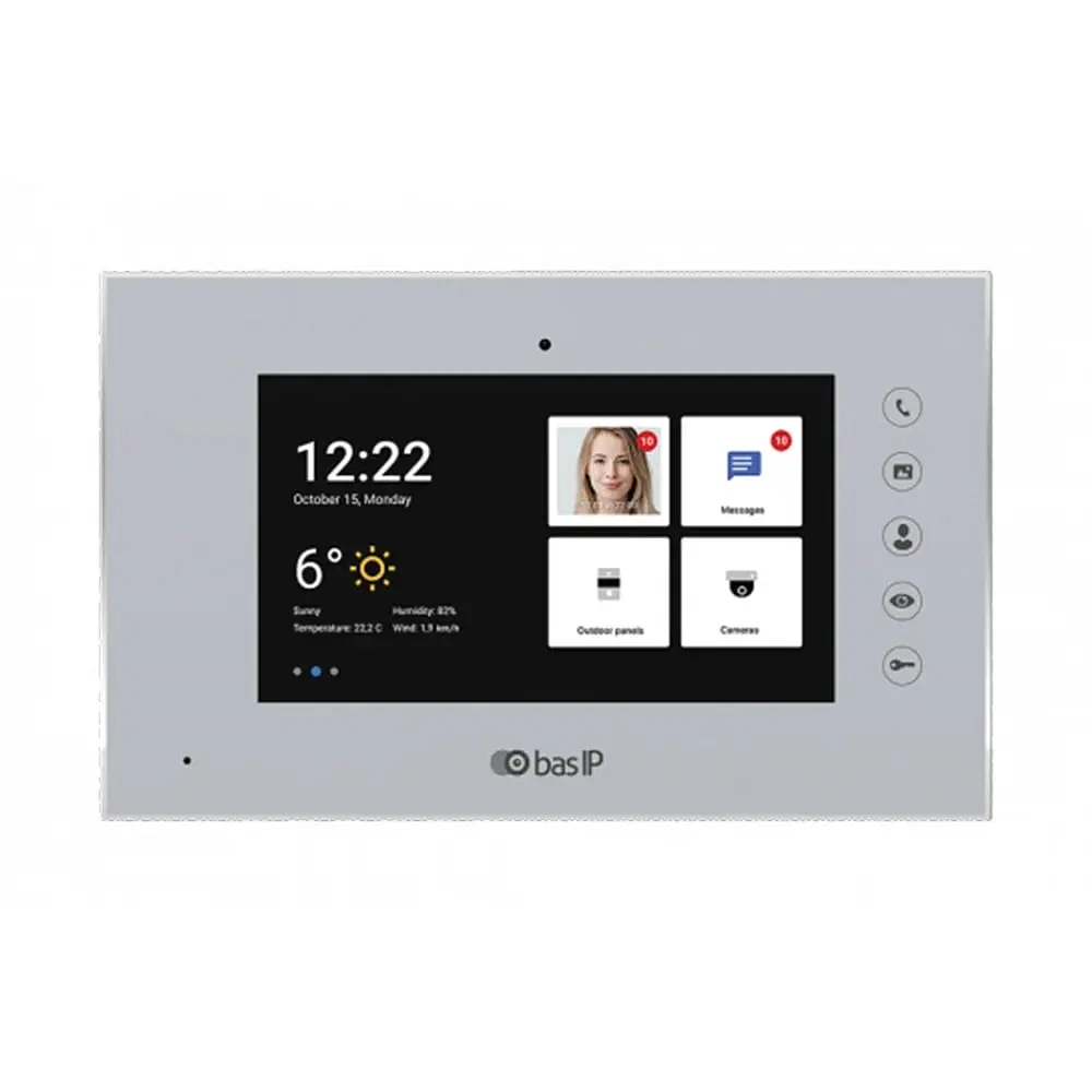 Відеодомофон AQ-07LA Silver BAS-IP (86-00010) - фото 2