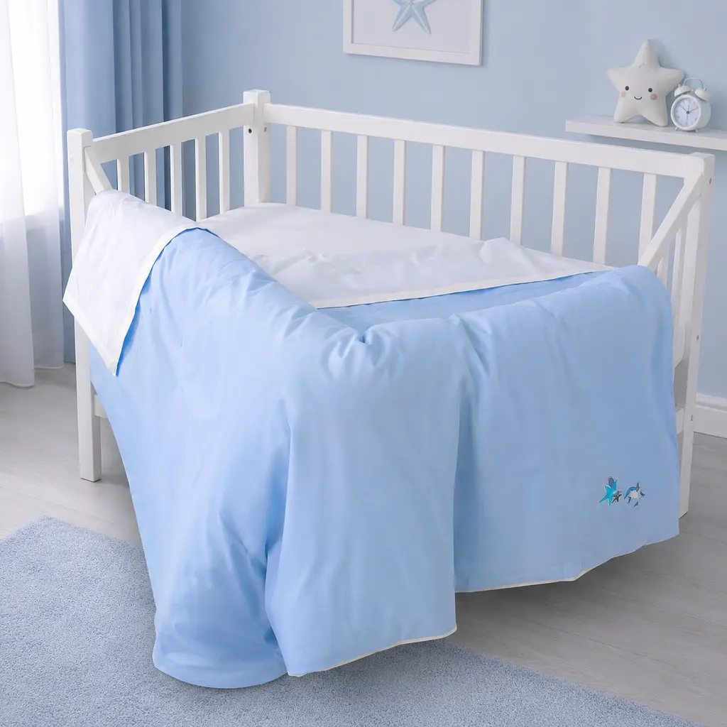 Дитяча постільна білизна MIRSON LITTLE KIDS Poplin Edition Ocean та Maricel 110х160см (2200013086529) - фото 10