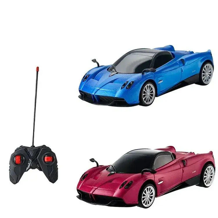 Радіокерована машинка Kool Speed PAGANI Huayra 1:24 на батарейках, синячервона, з фарою, для дітей - фото 1