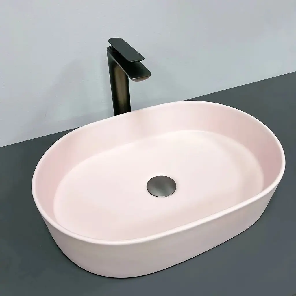 Умивальник VBI Verona 50 pink matt накладний VBI-011316, Цветной - фото 1