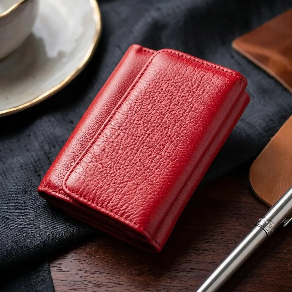 Горизонтальний гаманець для жінок із натуральної шкіри ST Leather 19478 червоний - фото 4