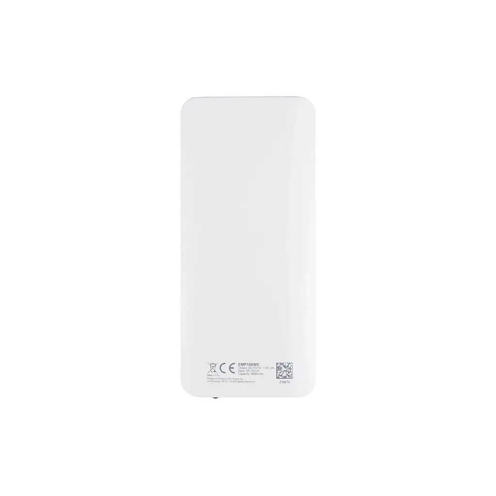 Батарея універсальна Esperanza 8000mAh input/Micro-USB, output/3*USB, White/Grey (EMP106WE) - фото 3