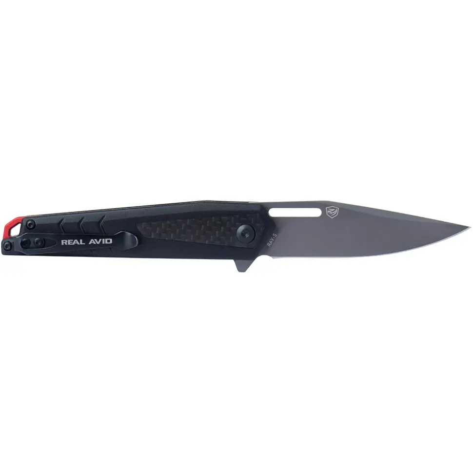 Ніж Real Avid RAV-5, Titanium, Aluminum + CF карбоновий - фото 2