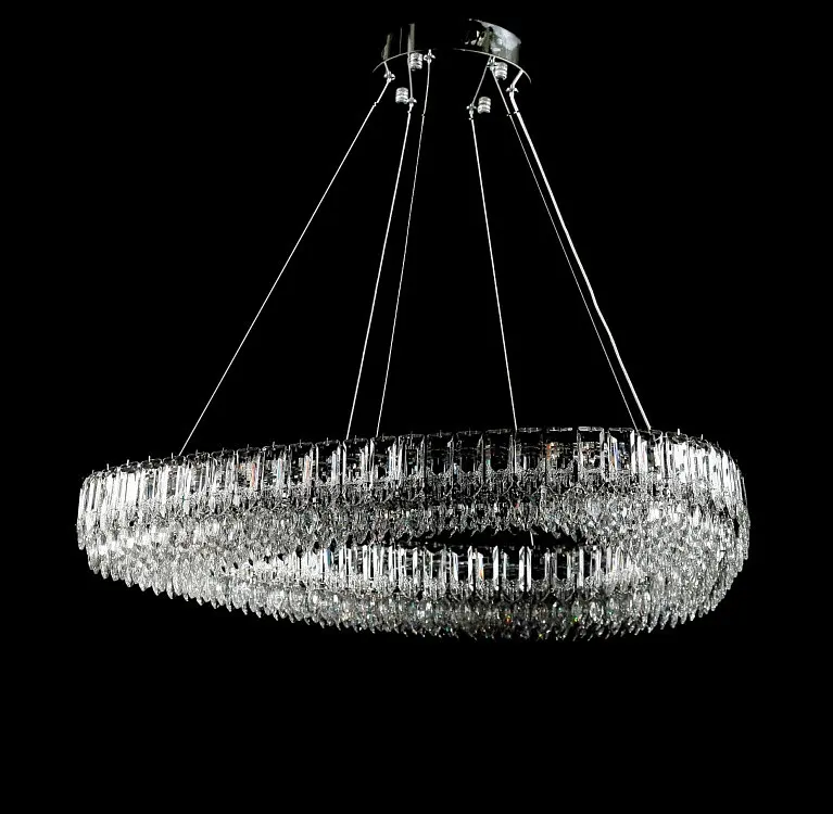 Кришталева світлодіодна люстра Splendid Ray L7069/800/1 LED (CH+clear) - фото 2