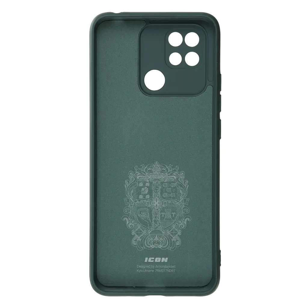 Чехол ArmorStandart ICON для Xiaomi Redmi 10C Camera cover Dark Green (ARM61311) - фото 2
