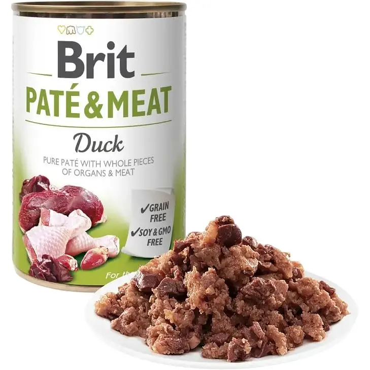 Влажный корм для собак Brit Pate & Meat Duck с уткой 400 г - фото 5