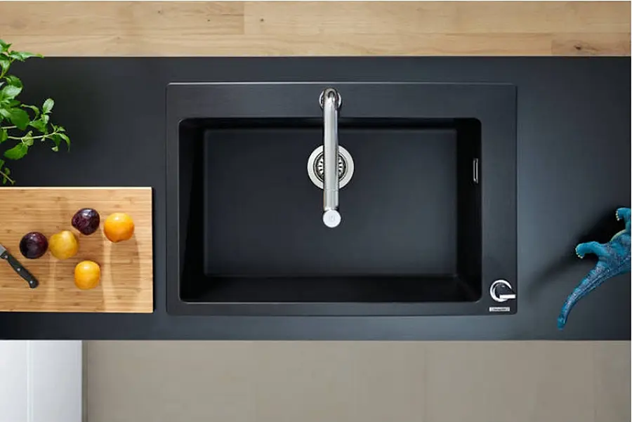 Кухонная мойка Hansgrohe S510-U660 770x510 Graphite Black 43313170, Черный - фото 4