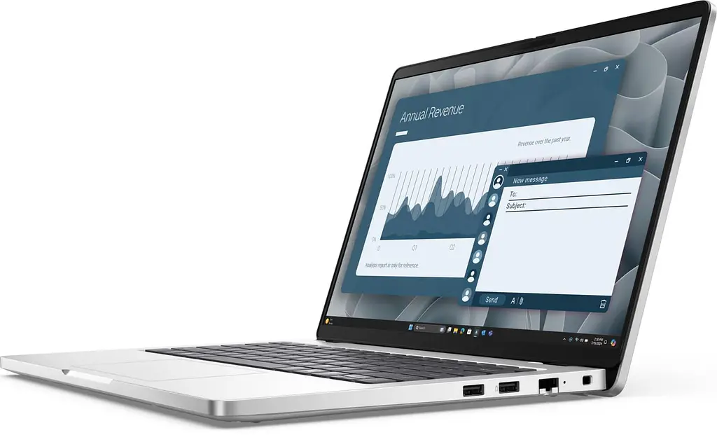 Ноутбук Dell 14 Pro 14 FHD+ IPS AG/AMD Ryzen AI 5 PRO 340/16GB/512GB SSD/AMD Radeon/W11P/Silver (BTO601PC14255UA_W11P) - фото 2