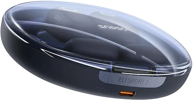 Бездротові навушники Baseus Eli Sport 1 Open-Ear TWS Earbuds, IPX4, BT5.3, 65mAh, 600mAh, 7.5h, Cosmic Black A00064400121-00 - фото 4