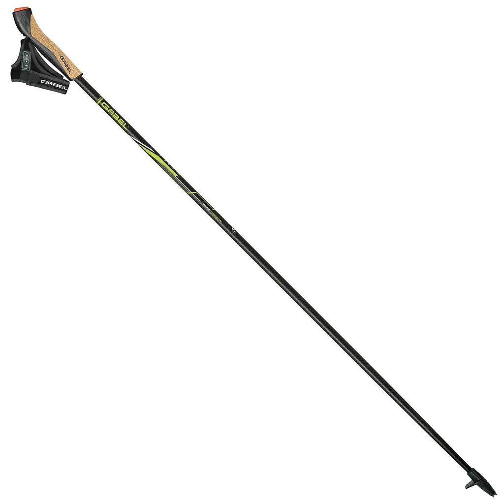 Палки для скандинавской ходьбы Gabel FX-75 Snake Carbon 125 Dual Spike (7009351011250) фиксированной длины - фото 2