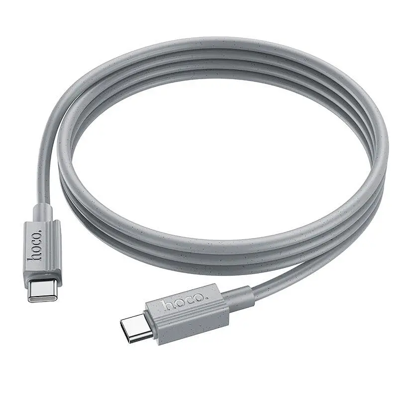 Кабель Hoco Type-C to Type-C Favor charging data cable X107 1 м 60W - фото 2