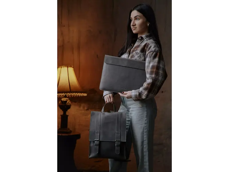 Чохол для ноутбука InCarne Klouz MacBook Pro 16 2019-2025 (вінтажний) сірий (klouz-gray-vintage-pro-16) - фото 5