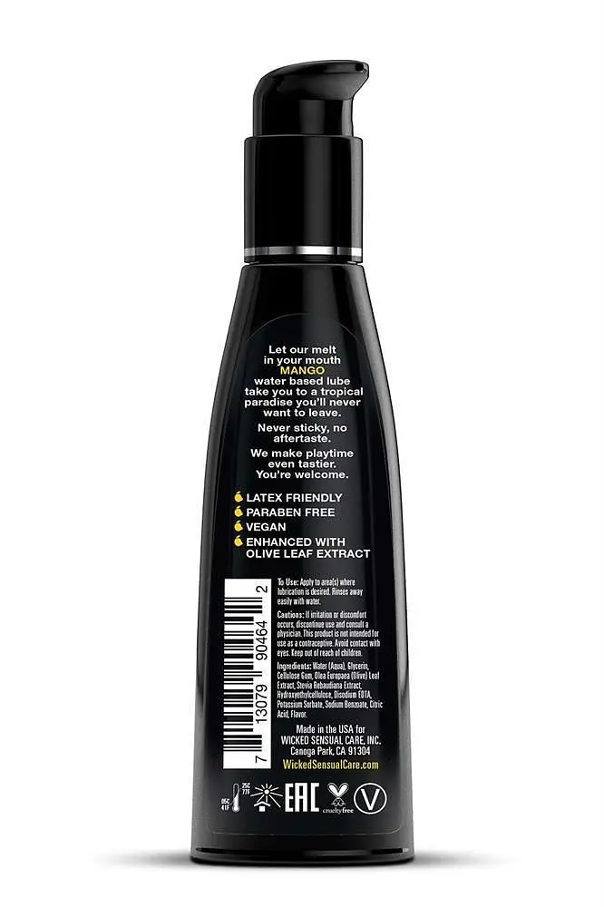Lubrykant na bazie wody Wicked Sensual Care Aqua Mango, 120 ml - фото 2