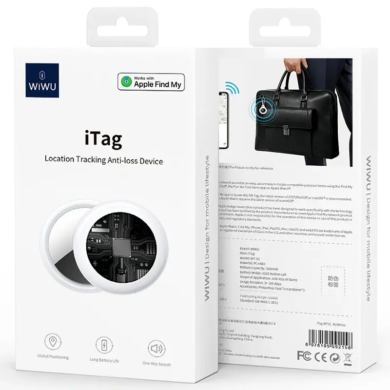 Трекер WIWU iTag WT-01 230 mAh White - фото 6