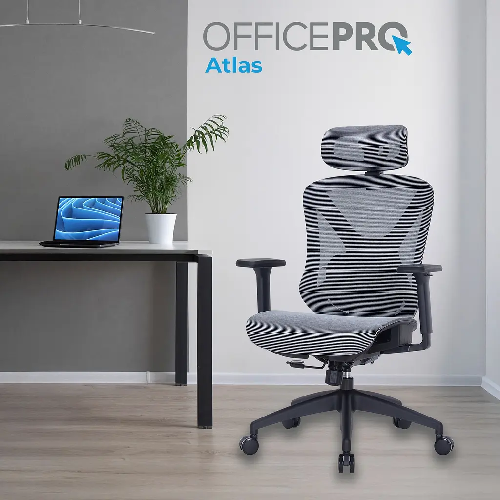 Офісне крісло Officepro Atlas OC630-B-DG-DG Black/Dark Gray [148896] - фото 7