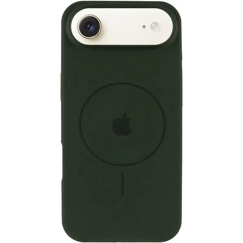 Чохол Epik Silicone Case Full Protective (AA) V2 with MagSafe для Apple iPhone 17 Air (6.5) Зелений / Cyprus Green - фото 2