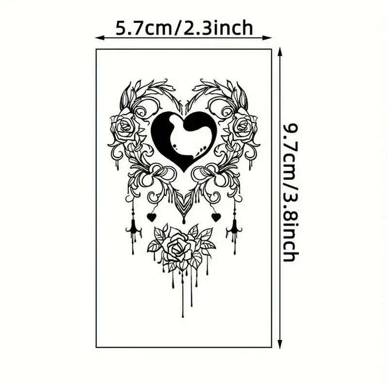 Набір дитячих тимчасових татуювань "Чорні міні №4" black-tattoo-mini-set-4-H - фото 2