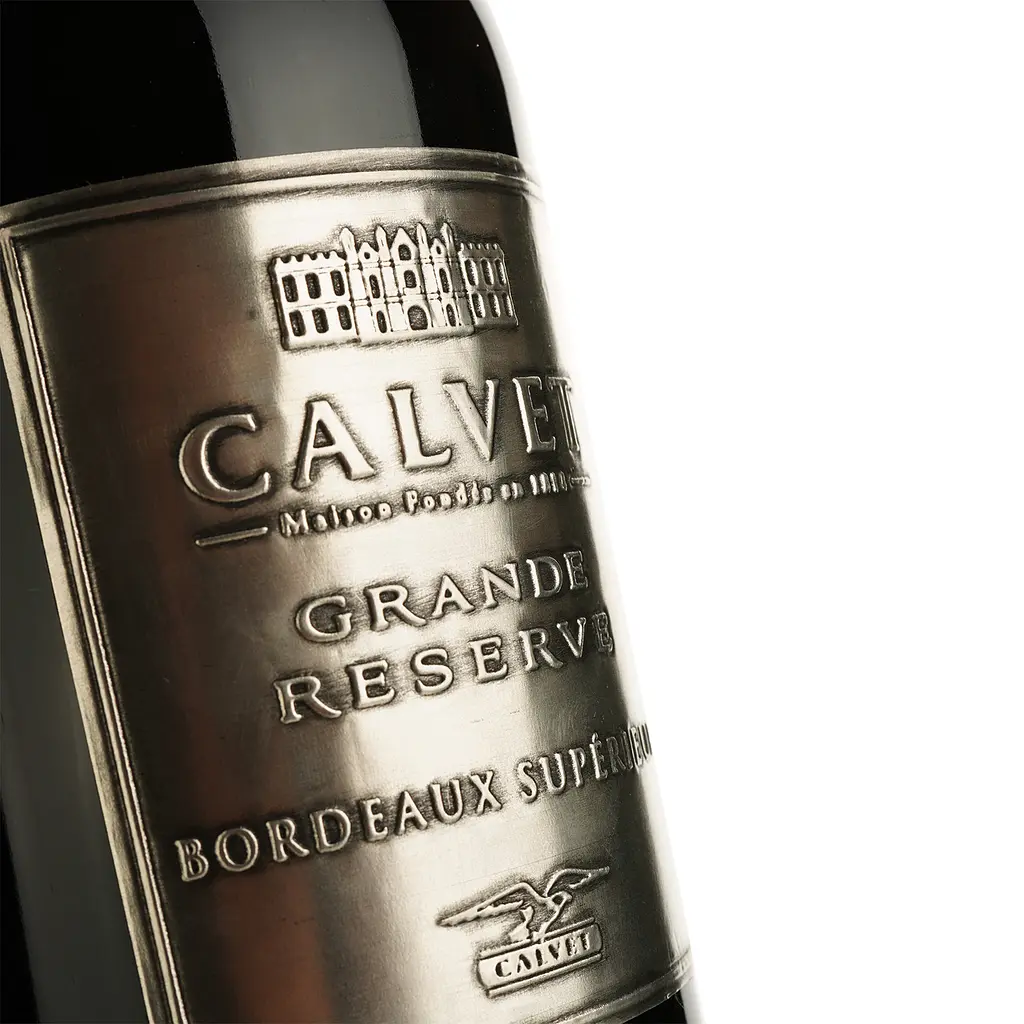 Вино Calvet Grande Reserve Metal Bordeaux Superieur AOC красное сухое 1.5 л - фото 3