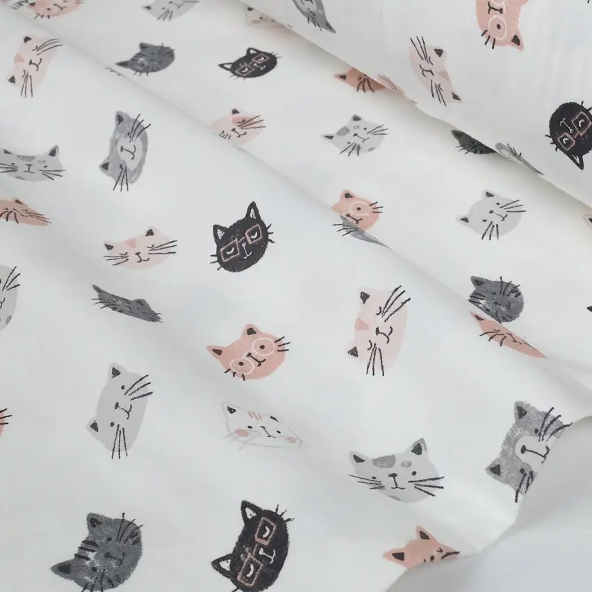 Простирадло на резинці в дитяче ліжечко 60х120 фланель PLAYFUL CATS COSAS (4822052499191) - фото 5