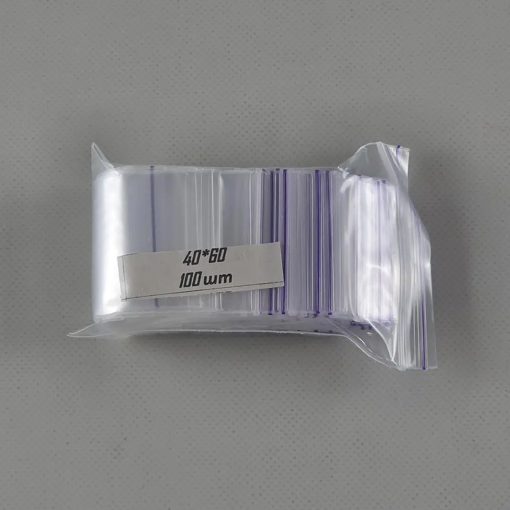 Пакети Zip-Lock прозорі 4x6 см, 100 шт, поліетиленові пакети із застібкою - фото 3