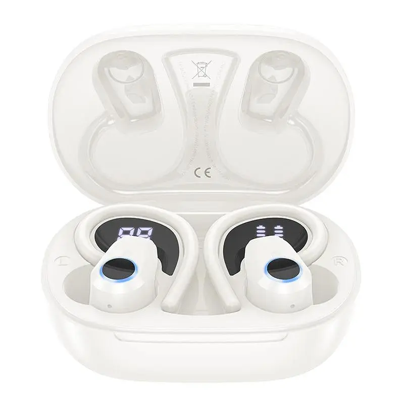 Беспроводные наушники Hoco EQ8 Pure joy in-ear true wireless BT5.3 headset, 40mAh, 500mAh, 7h, Milky White - фото 2