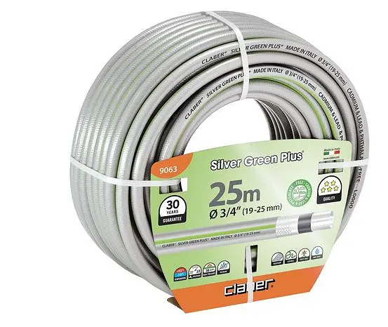 Шланг поливальний 3/4" 25м Silver Green Plus, сірий з салатовою полосою - фото 2
