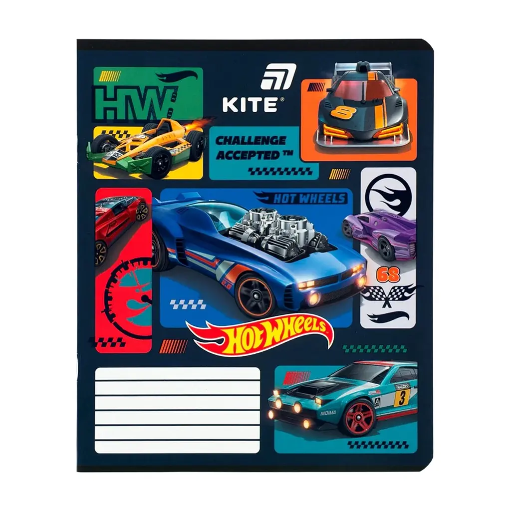 Зошит Kite Hot Wheels, 12 аркушів, лінія (HW26-234), в асортименті - фото 7